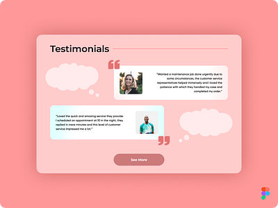 DailyUI Challenge Day 039 - Testimonials #Day039 #DailyUI 039 concept daily daily ui dailyui day 039 design figma interface minimal review reviews service testimonial testimonials ui uidesign ux