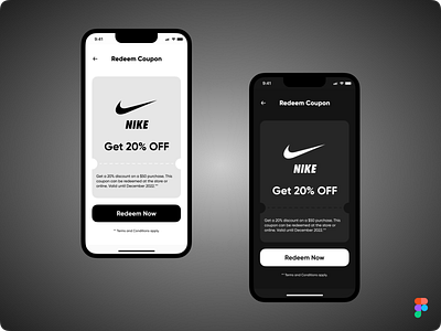 DailyUI Challenge Day 61 - Redeem Coupon #Day061 #DailyUI 061 app concept coupon daily daily ui dailyui day 061 design discount figma ios nike product redeem redeem coupon simple ui uidesign ux