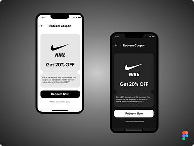 DailyUI Challenge Day 61 - Redeem Coupon #Day061 #DailyUI