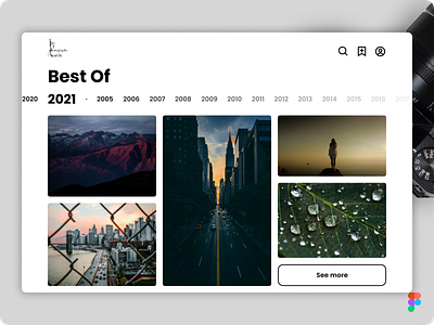 DailyUI Challenge Day 63 - Best of 2021 #Day063 #DailyUI 063 awards best best of concept daily daily ui dailyui day day 063 design figma interface minimal of photo photography ui uidesign ux