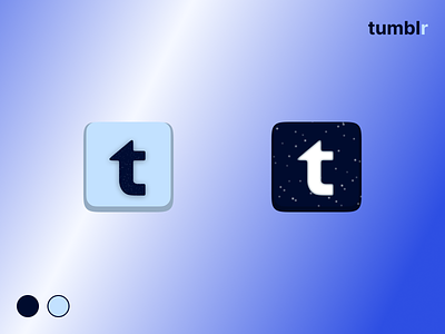 tumblr App New Icon Design app branding design icon logo new rebound tumblr
