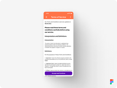 DailyUI Challenge Day 89 - Terms of Service #Day089 #DailyUI 089 app challenge concept daily daily ui dailyui dailyui challenge day 089 design figma ios of service terms terms of service tos ui user interface ux