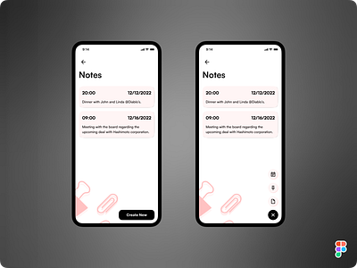 DailyUI Challenge Day 90 - Create New #Day090 #DailyUI 090 app concept create create new daily daily ui dailyui day 090 design figma interface ios new notes notes app ui uidesign user ux