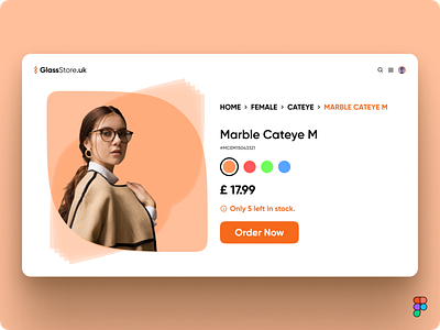 DailyUI Challenge Day 96 - Currently In-Stock #Day096 #DailyUI 096 concept currently daily dailyui dailyui challenge day 096 design figma glasses in in stock interface order order now product stock ui uidesign ux