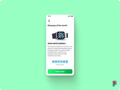 DailyUI Challenge Day 97 - Giveaway #Day097 #DailyUI 097 apple concept daily dailyui dailyui challenge dailyuichallenge day 097 design figma giveaway giveaways interface product trending ui uidesign user ux watch