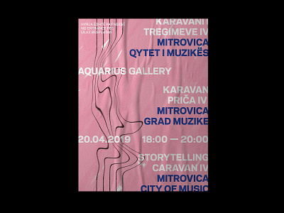 Mitrovica: City of Music composition design event graphic kosovo layout mitrovica multilingual music ngo poster print rythm texture typographic