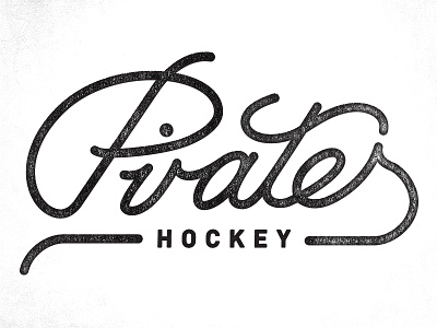 Pirates Hockey hockey logo pirates script text texture written