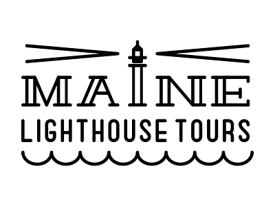 Maine Lighthouse Tours house light lighthouse lighthouse tours logo maine sea tours type waves