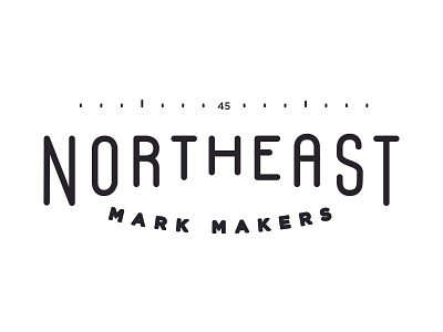 Northeast Mark Makers 45 branding clean compass design mark makers northeast simple type