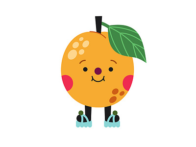 Apricot in flip flops