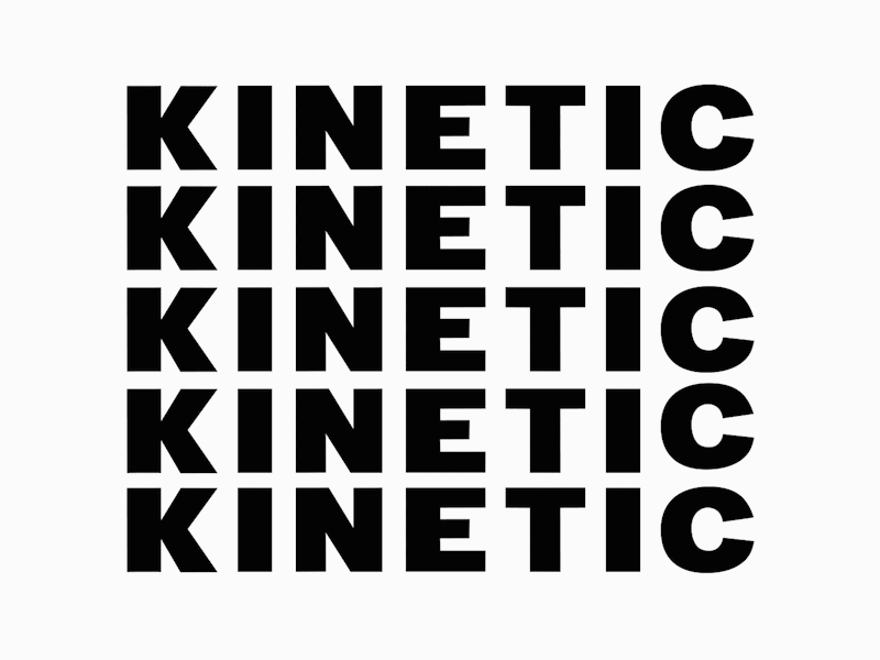 Kinetic_001 adobe after effects after effects animation california daily design graphic design graphic designer kinetic kinetic typography los angeles losangeles type animation typography typography animation
