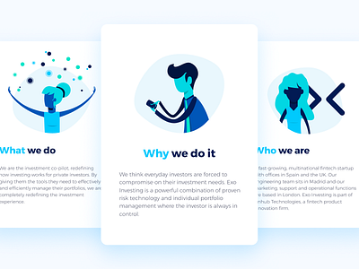 Careers website illustrations cards