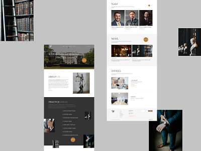 Landing page for attorneys in Cincinnati and Kansas City application corporate design interface landing landing page product design ui uiux user experience user interface ux web website