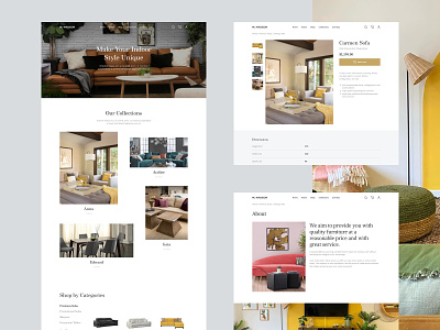 Ecommerce online furniture store business corporate design design system ecommerce interface product design shop ui uiux user experience user interface ux web