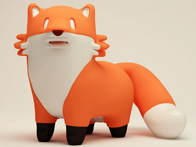 Brave Fox 3d animal cgi character design fox kawaii mrkat mrkatandfriends save