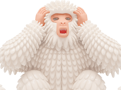 The 3 Mystic Apes 🙈🙉🙊 3d character design digital illustration monkey mrkat