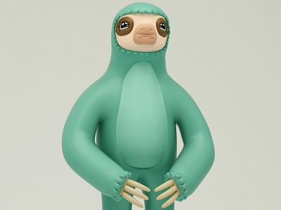 Sunday Sloth 3d animals character cute design digital friends kawaii mrkatandfriends relax sloth