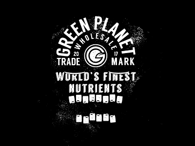 Green Planet Subtle Skull Tee 💀 fertilizer green planet lockup nutrients shirt tee