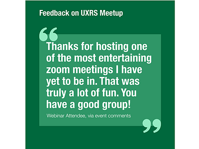 UXRS feedback quote 4 branding design research social media user experience ux ux design