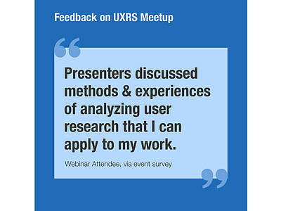 UXRS feedback quote 3