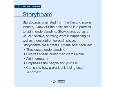 Method Monday 2021 Storyboard