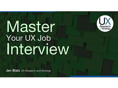 Master job interview slides cover