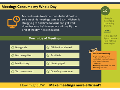 Scenario Reduce meetings