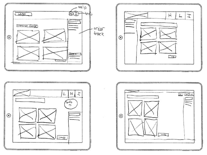 Athena Restaurant menu: sketching ideas by Jen Blatz on Dribbble