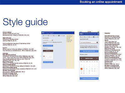 VCA Style Guide consistency design style guide user experience ux visual