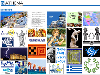 Athena Mood Board inspiration mood board research user experience ux visual design