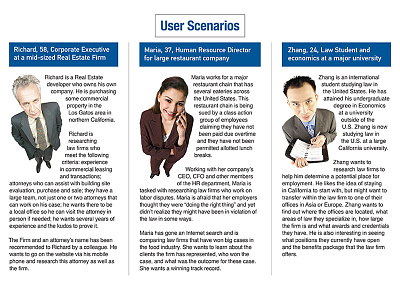 Law Firm Website User Scenarios