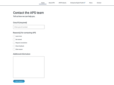 APS Contact Form