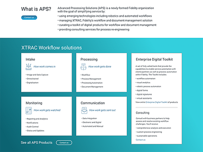 Aps Home 4 Boxes Combo desktop iteration mockup sketch ux design website design