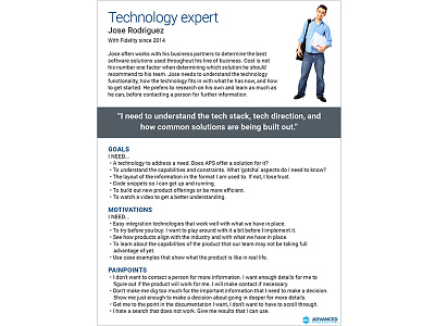 Persona Technology Expert _ Enterprise software