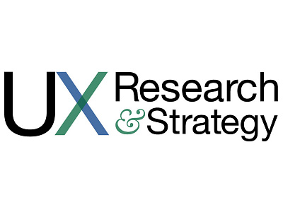 UX Research Strategy Logo branding design logo research user experience ux visual design