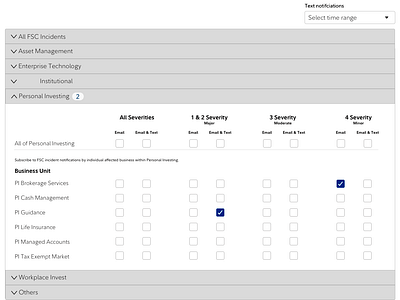 Subscriptions setting preferences application design desktop enterprise mockups portal preference research settings sketch ui user experience ux ux design visual design