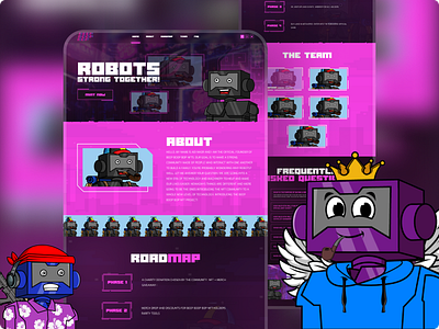 Robots NFT Collectibles best nft website best nft website design best nft website designer erc721 nft nft development company nft minting