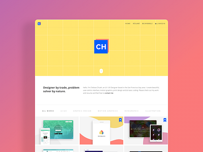 Portfolio - Chelsea Chueh branding landing logo online portfilio personal site portfolio product designer ui ux designer website
