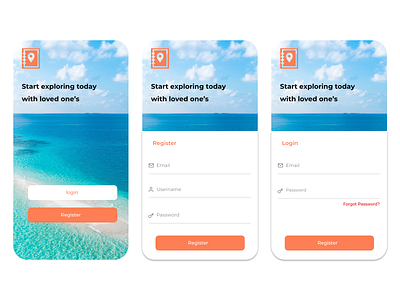 Travel App app branding design graphic design illustration logo typography ui ux vector