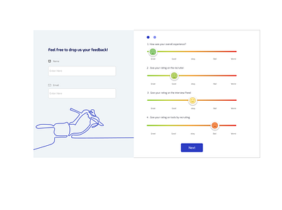 Interactive Feedback Form animation app branding design graphic design illustration logo motion graphics typography ui ux vector