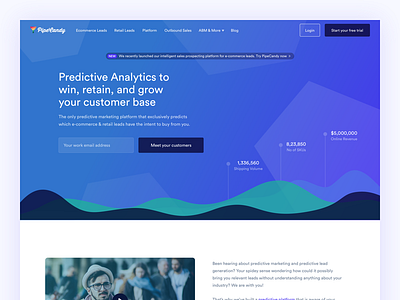 PipeCandy | Home Page analytics b2b data design home landing machine predictive sales