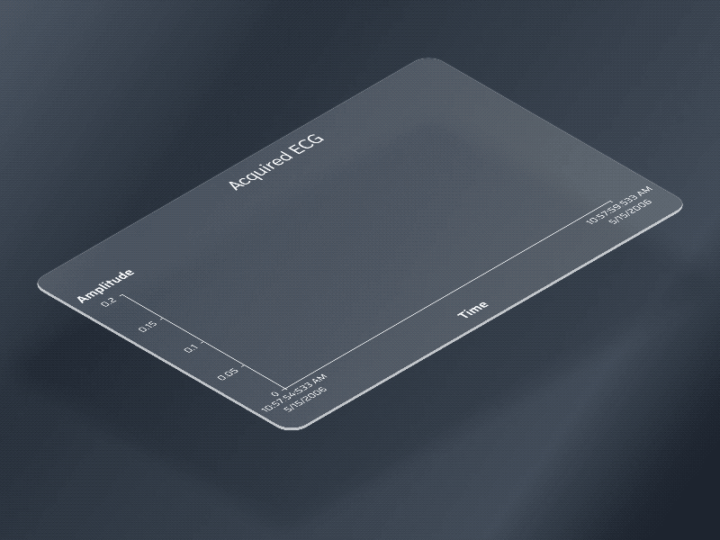 ECG Heartbeat animation apple beat chart chart system pro dark dark ui dashboard electrocardiogram figma gif glass graph heart heartbeat isometric line chart modern motion