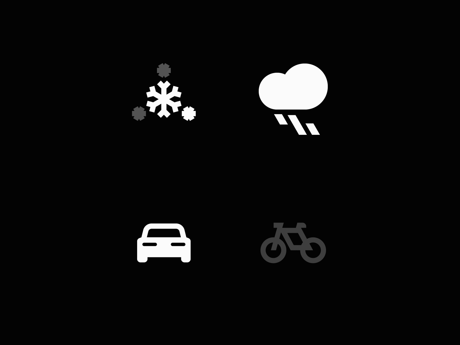 Traffic Black Spot App – Dynamic Icons aftereffects app automotive flat icon minimal mobility ui ux