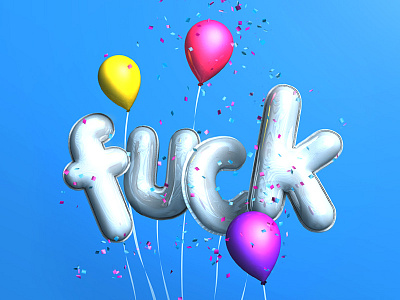 Surprise! 3d balloons confetti fuck fun ibl photoshop photoshop3d surprise