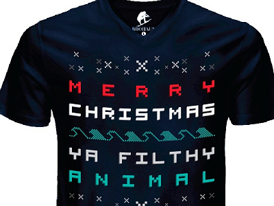 Ya Filthy Animal christmas holiday merry sweater tshirt