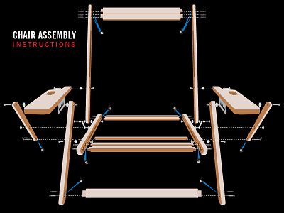 Chair Assembly Exploded chair schematics