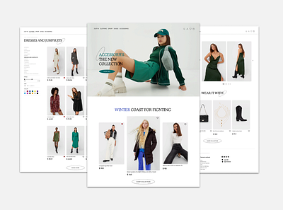 E-commerce of women's clothing. UI/UX Design. app branding ecommerce figma ui ux