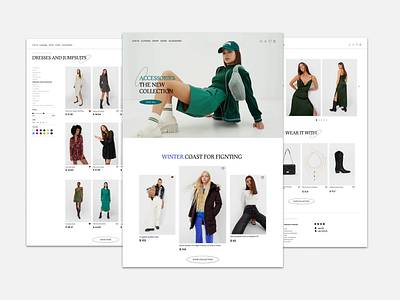 E-commerce of women's clothing. UI/UX Design.