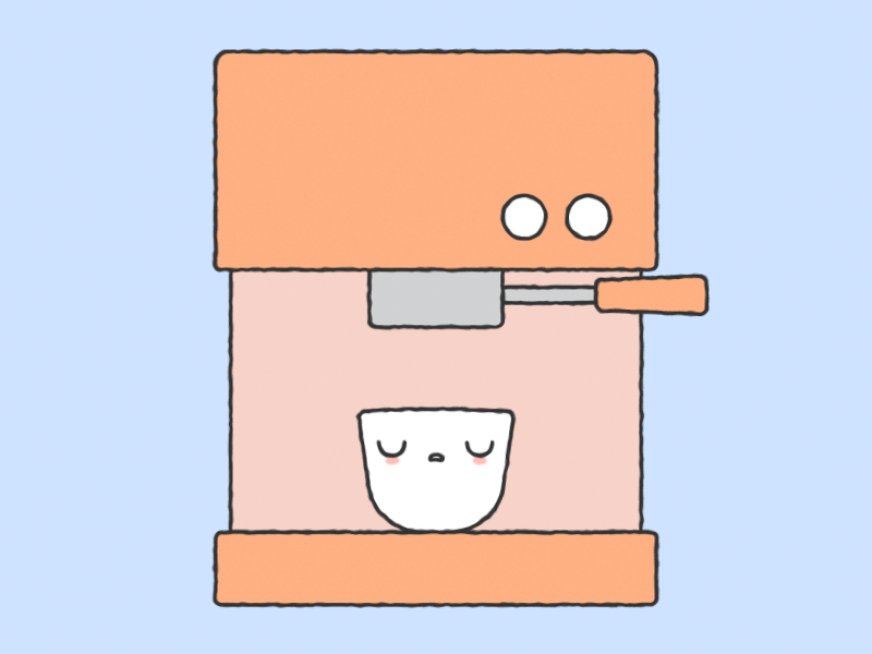 Good morning Dribbble! coffee espresso gif kawaii