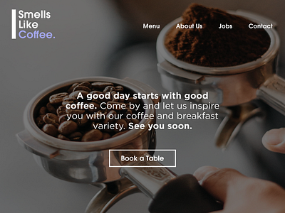 Smells Like Coffee | Coffee Shop Landingpage